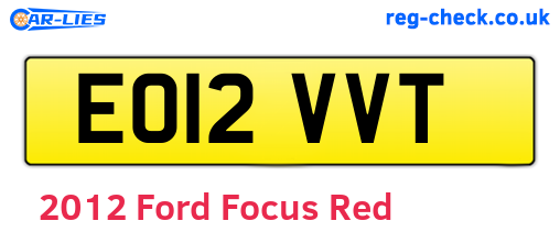 Red 2012 Ford Focus (EO12VVT)