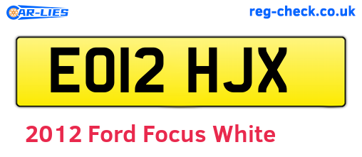 White 2012 Ford Focus (EO12HJX)