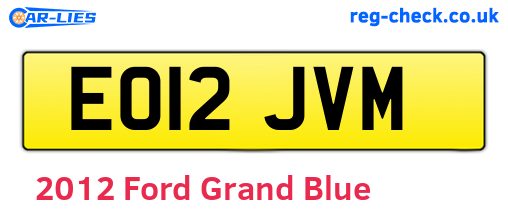 Blue 2012 Ford Grand (EO12JVM)