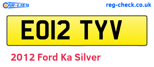 Silver 2012 Ford Ka (EO12TYV)