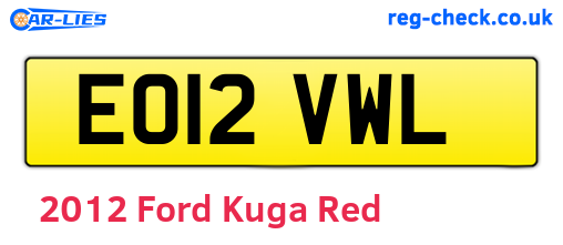 Red 2012 Ford Kuga (EO12VWL)