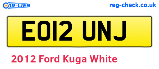 White 2012 Ford Kuga (EO12UNJ)