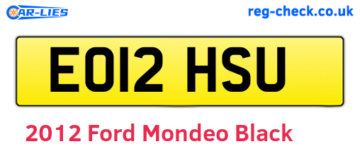 Black 2012 Ford Mondeo (EO12HSU)