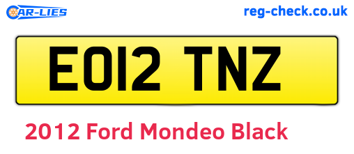 Black 2012 Ford Mondeo (EO12TNZ)