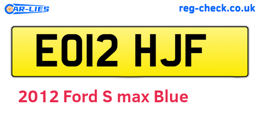 Blue 2012 Ford S-max (EO12HJF)