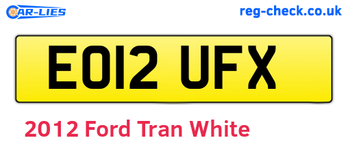 White 2012 Ford Tran (EO12UFX)
