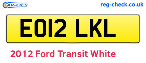 White 2012 Ford Transit (EO12LKL)