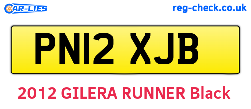 PN12XJB are the vehicle registration plates.