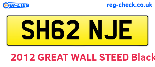 SH62NJE are the vehicle registration plates.