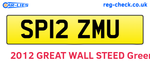 SP12ZMU are the vehicle registration plates.
