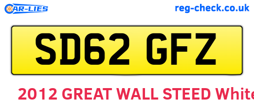 SD62GFZ are the vehicle registration plates.
