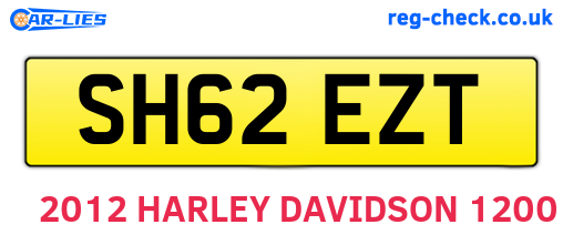 SH62EZT are the vehicle registration plates.