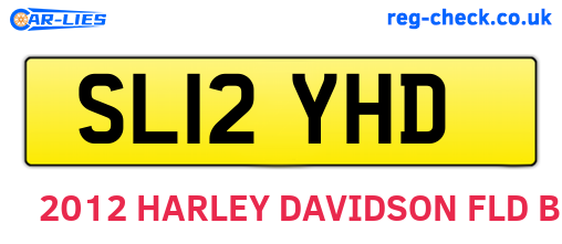 SL12YHD are the vehicle registration plates.