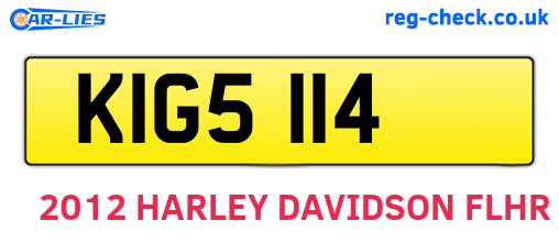 KIG5114 are the vehicle registration plates.