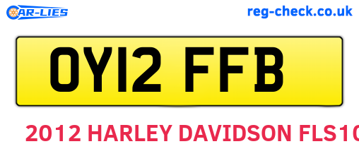 OY12FFB are the vehicle registration plates.
