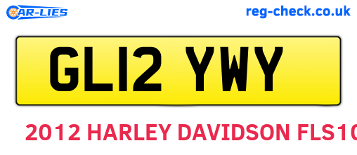 GL12YWY are the vehicle registration plates.