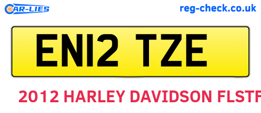 EN12TZE are the vehicle registration plates.