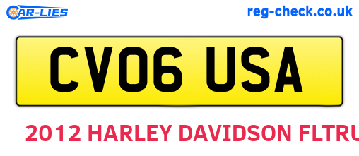 CV06USA are the vehicle registration plates.