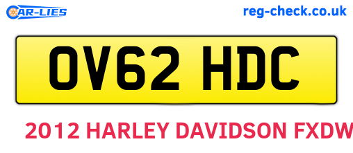 OV62HDC are the vehicle registration plates.
