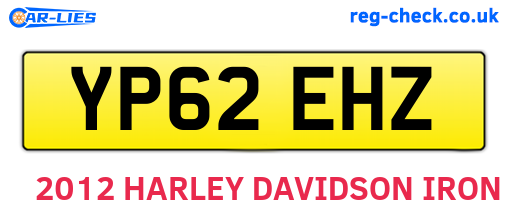 YP62EHZ are the vehicle registration plates.
