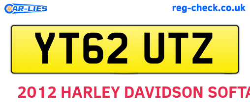 YT62UTZ are the vehicle registration plates.