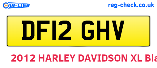DF12GHV are the vehicle registration plates.