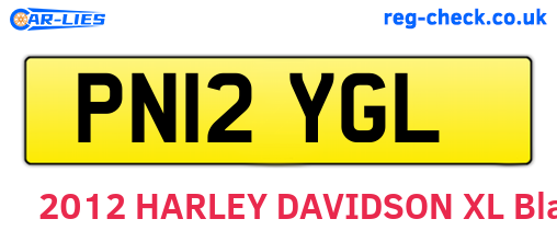 PN12YGL are the vehicle registration plates.