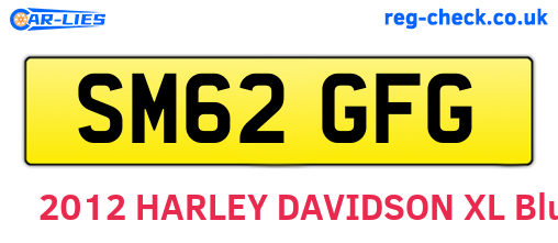 SM62GFG are the vehicle registration plates.