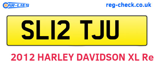 SL12TJU are the vehicle registration plates.