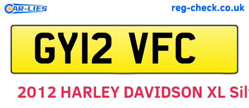 GY12VFC are the vehicle registration plates.