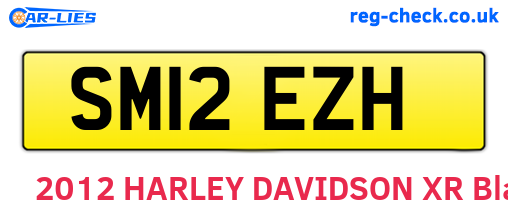 SM12EZH are the vehicle registration plates.