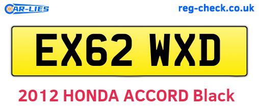 EX62WXD are the vehicle registration plates.