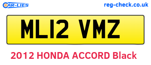 ML12VMZ are the vehicle registration plates.