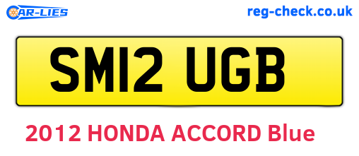 SM12UGB are the vehicle registration plates.