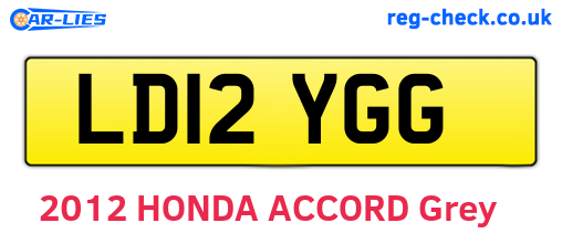 LD12YGG are the vehicle registration plates.