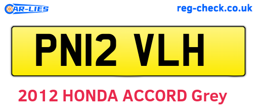 PN12VLH are the vehicle registration plates.