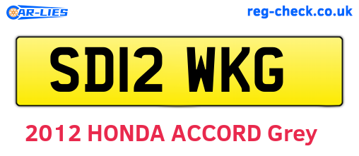 SD12WKG are the vehicle registration plates.