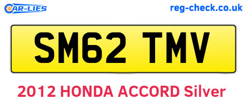 SM62TMV are the vehicle registration plates.