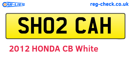 SH02CAH are the vehicle registration plates.
