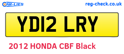 YD12LRY are the vehicle registration plates.
