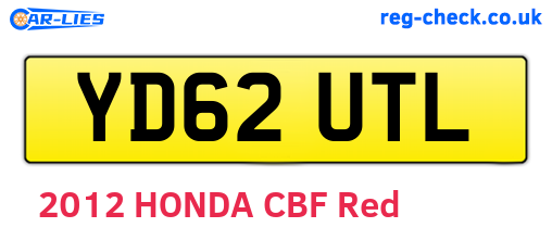 YD62UTL are the vehicle registration plates.