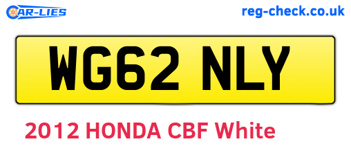 WG62NLY are the vehicle registration plates.
