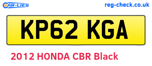 KP62KGA are the vehicle registration plates.