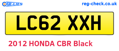 LC62XXH are the vehicle registration plates.