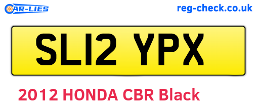SL12YPX are the vehicle registration plates.