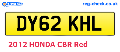 DY62KHL are the vehicle registration plates.