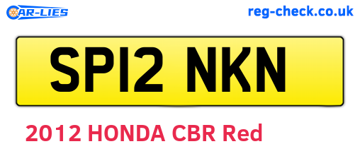 SP12NKN are the vehicle registration plates.