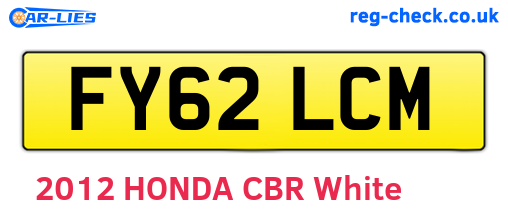 FY62LCM are the vehicle registration plates.