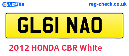 GL61NAO are the vehicle registration plates.