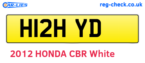 H12HYD are the vehicle registration plates.